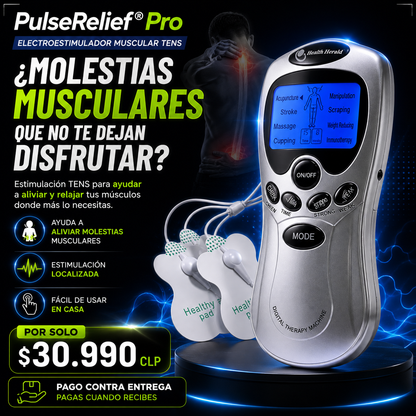 PulseRelie® Pro |  Electroestimulador Muscular TENS