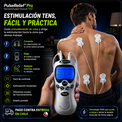 PulseRelie® Pro |  Electroestimulador Muscular TENS