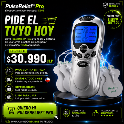 PulseRelie® Pro |  Electroestimulador Muscular TENS